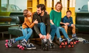 Ajs Roller Rink | 2-Hour roller skate session for 4 with Waffles