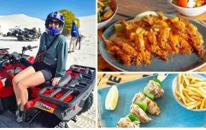 Quad Bike Dune Adventure at Wild X and Sharing Platter at Mozambik for 2