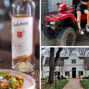 Nederburg 2-course lunch & wine + Quad Bike for 2