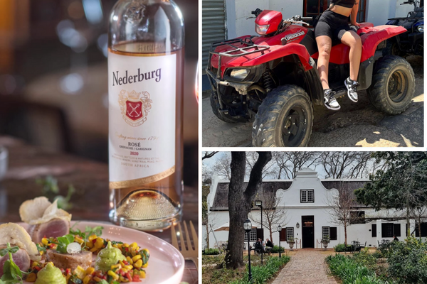 Nederburg 2-course lunch & wine + Quad Bike for 2