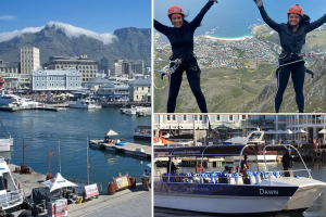 Combo Deal | Table Mountain Abseil experience and Harbour Cruise (Dawn) for 2