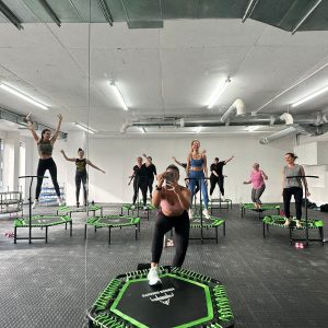 Tribe Fitness | A Month of Rebounding Classes at Sea Points Premier Rebounding Studio for one