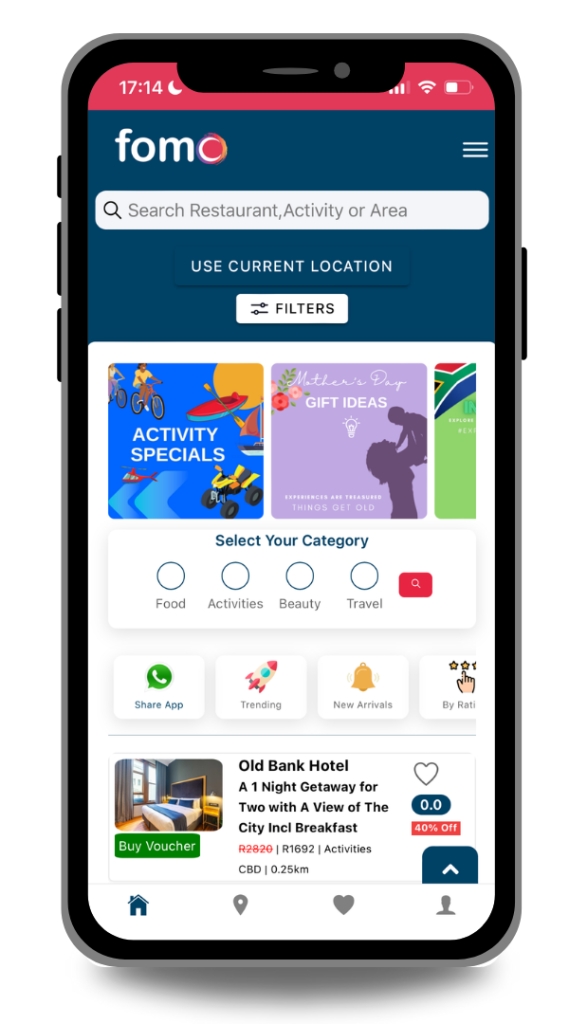 FOMO, South Africa's biggest specials and savings app