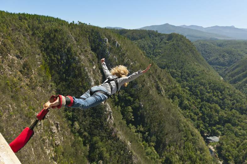 Bungee jumping at Bloukrans Bridge Garden Route