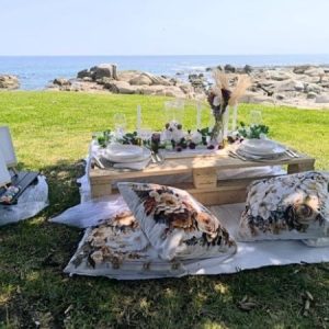 Ashleys Picnic Affairs | A Sip n Paint Picnic for 2 Incl Woolies Snack Pack and Wine or Champagne